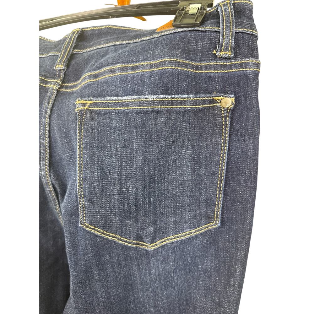 Judy Blue Flare Jeans Dark Wash Mid Rise Stretch 7 28 Classic Retro - Picture 6 of 9